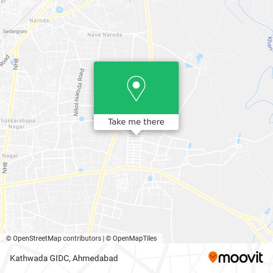 Kathwada GIDC map