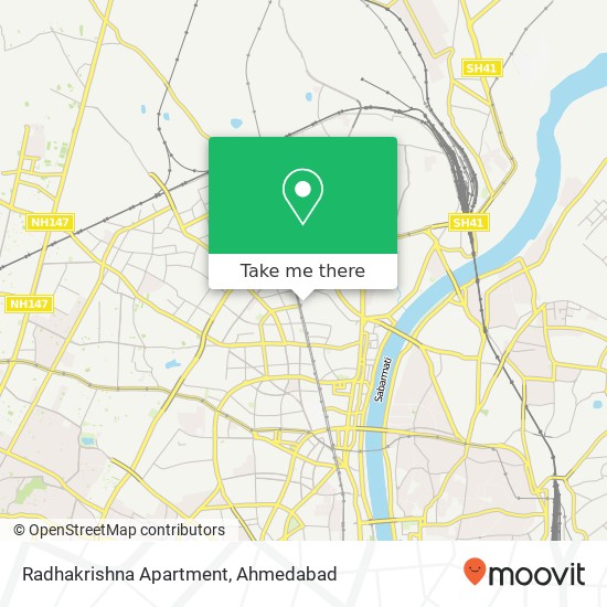 Radhakrishna Apartment map