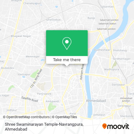 Shree Swaminarayan Temple-Navrangpura map