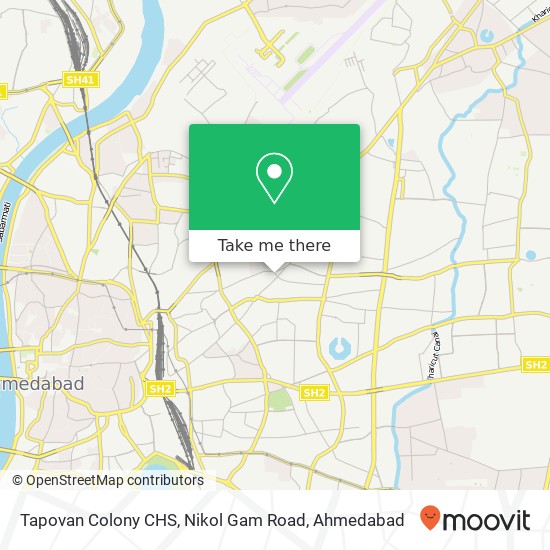 Tapovan Colony CHS, Nikol Gam Road map