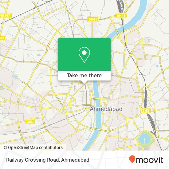 Railway Crossing Road map