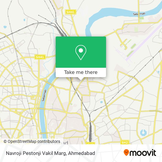 Navroji Pestonji Vakil Marg map