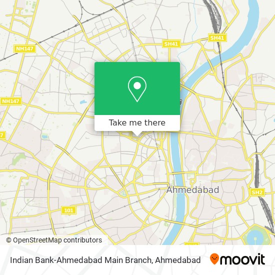 Indian Bank-Ahmedabad Main Branch map