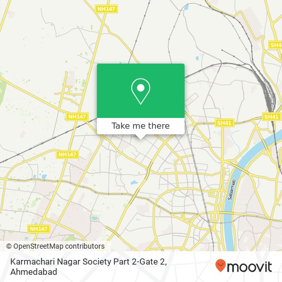 Karmachari Nagar Society Part 2-Gate 2 map