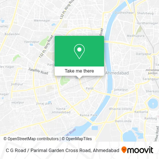 C G Road / Parimal Garden Cross Road map