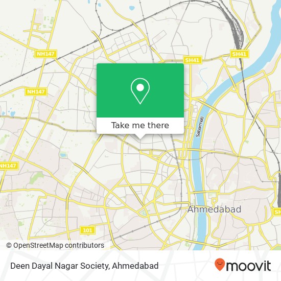 Deen Dayal Nagar Society map