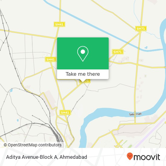 Aditya Avenue-Block A map