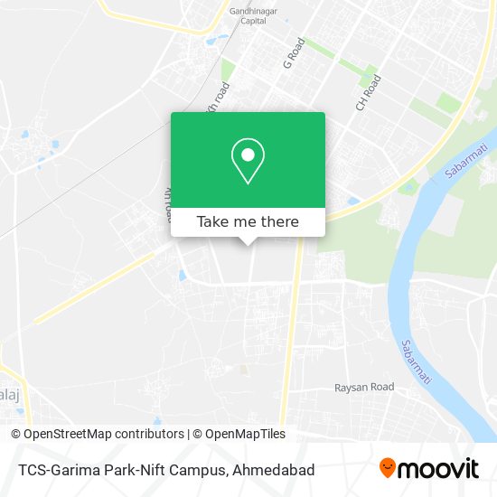 TCS-Garima Park-Nift Campus map