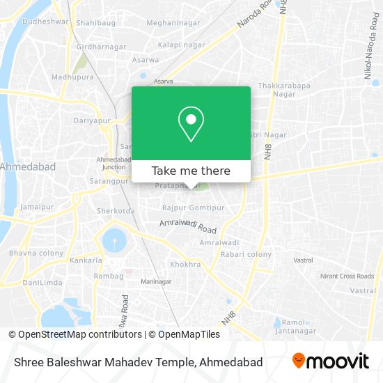Shree Baleshwar Mahadev Temple map