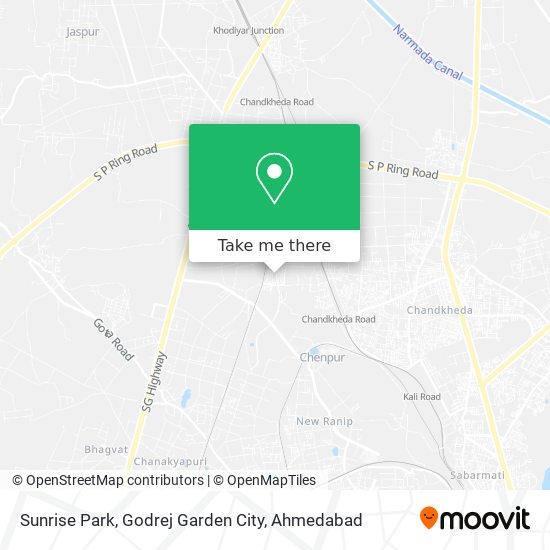 Sunrise Park, Godrej Garden City map