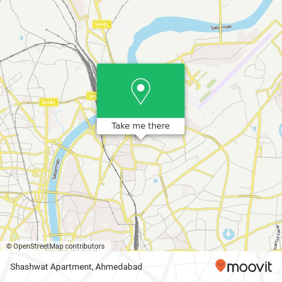 Shashwat Apartment map