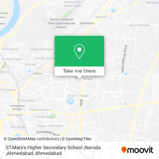 ST.Mary's Higher Secondary School ,Naroda ,Ahmedabad map