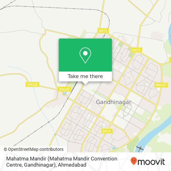 Mahatma Mandir (Mahatma Mandir Convention Centre, Gandhinagar) map