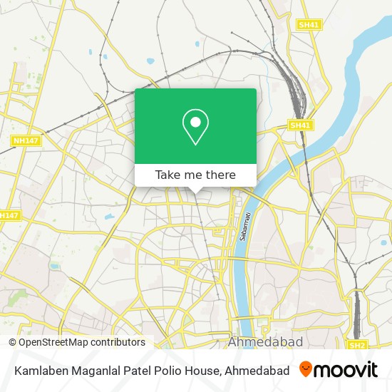 Kamlaben Maganlal Patel Polio House map