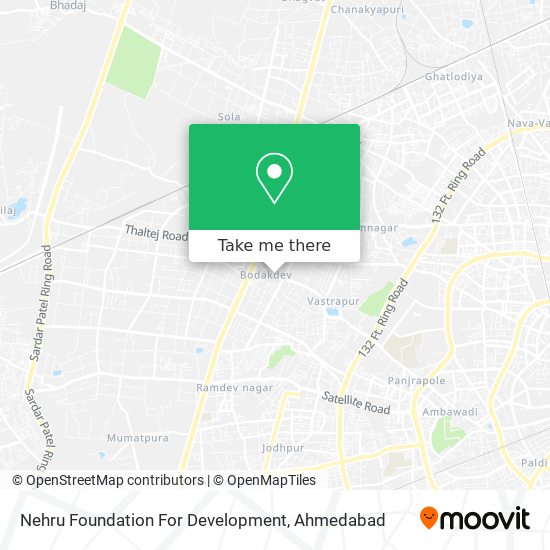 Nehru Foundation For Development map