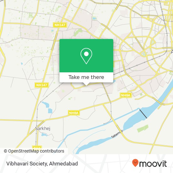 Vibhavari Society map