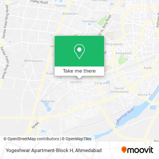 Yogeshwar Apartment-Block H map