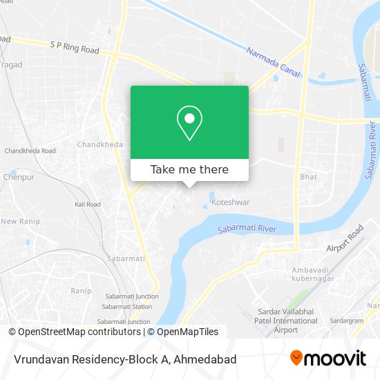 Vrundavan Residency-Block A map