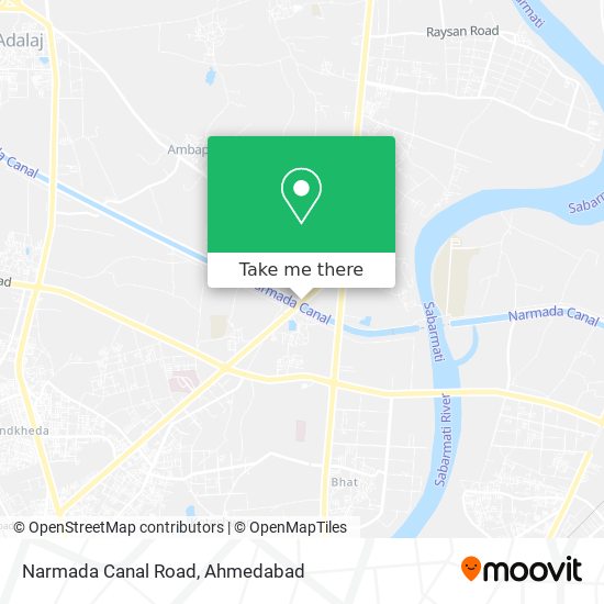 Narmada Canal Road map