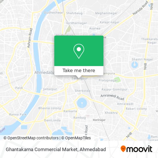 Ghantakarna Commercial Market map