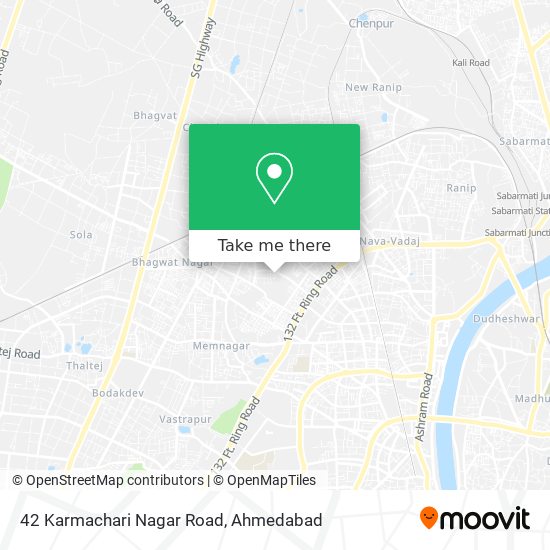 42 Karmachari Nagar Road map