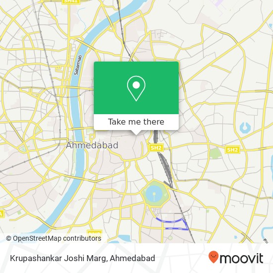 Krupashankar Joshi Marg map
