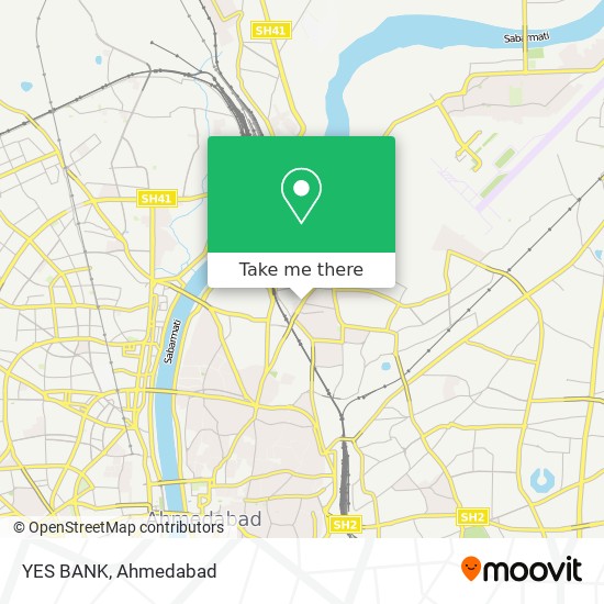 YES BANK map