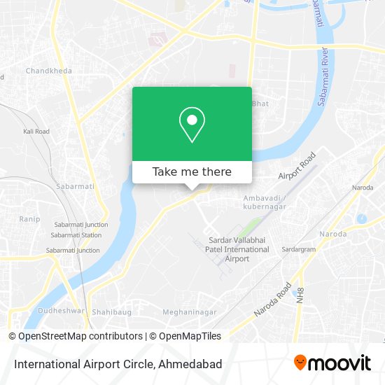International Airport Circle map