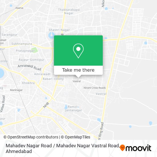 Mahadev Nagar Road / Mahadev Nagar Vastral Road map