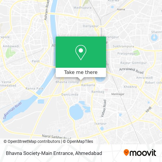 Bhavna Society-Main Entrance map