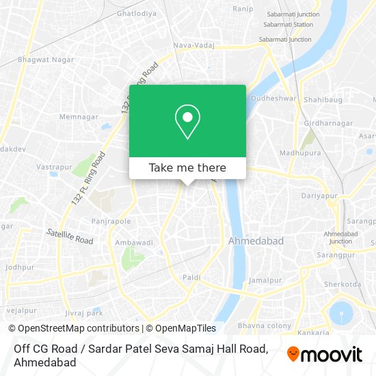 Off CG Road / Sardar Patel Seva Samaj Hall Road map