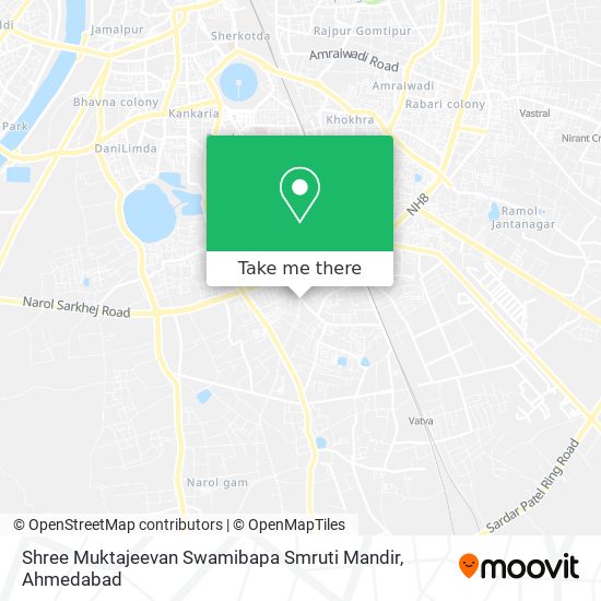 Shree Muktajeevan Swamibapa Smruti Mandir map