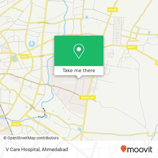 V Care Hospital map