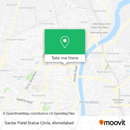 Sardar Patel Statue Circle map