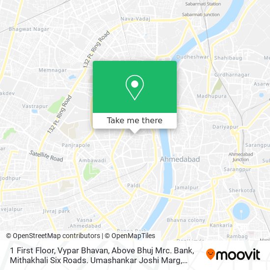 1 First Floor, Vypar Bhavan, Above Bhuj Mrc. Bank, Mithakhali Six Roads. Umashankar Joshi Marg map