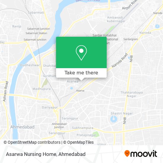 Asarwa Nursing Home map