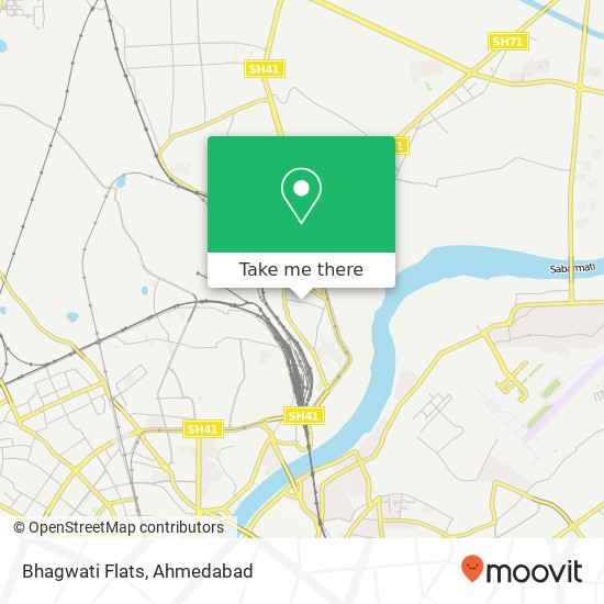 Bhagwati Flats map