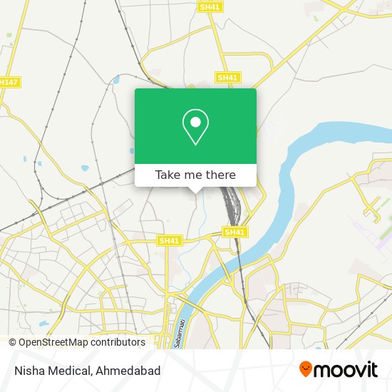 Nisha Medical map