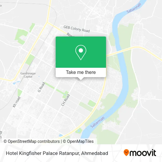 Hotel Kingfisher Palace Ratanpur map