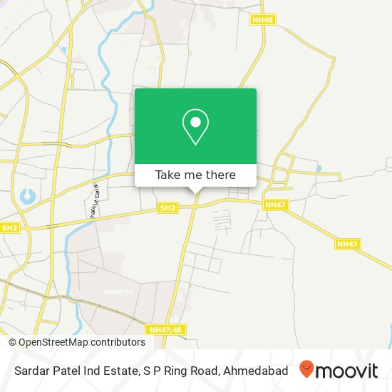 Sardar Patel Ind Estate, S P Ring Road map