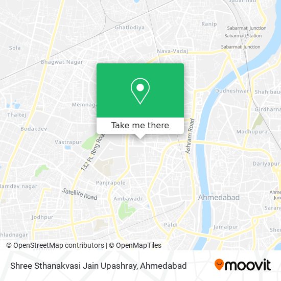 Shree Sthanakvasi Jain Upashray map