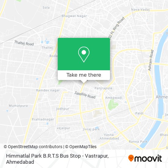 Himmatlal Park B.R.T.S Bus Stop - Vastrapur map