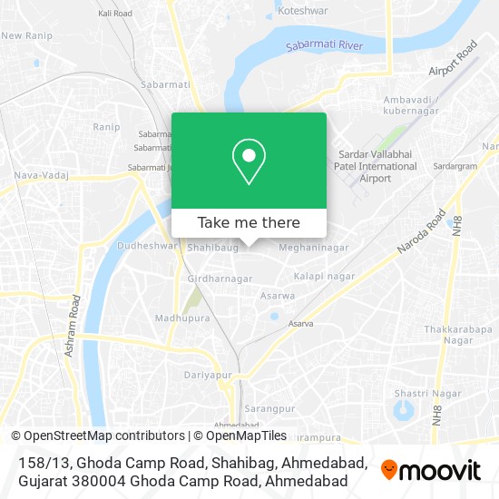 158 / 13, Ghoda Camp Road, Shahibag, Ahmedabad, Gujarat 380004 Ghoda Camp Road map