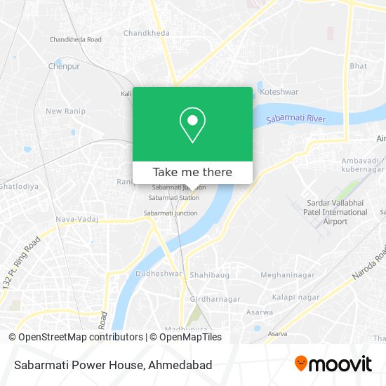 Sabarmati Power House map