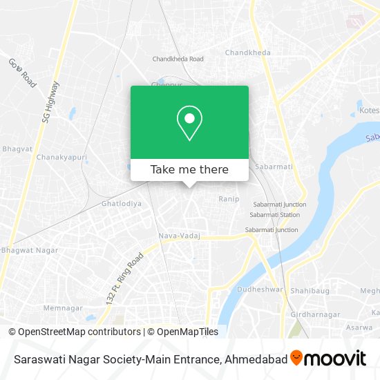 Saraswati Nagar Society-Main Entrance map