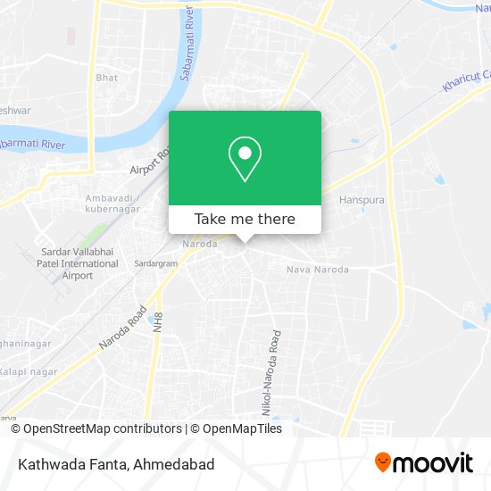 Kathwada Fanta map