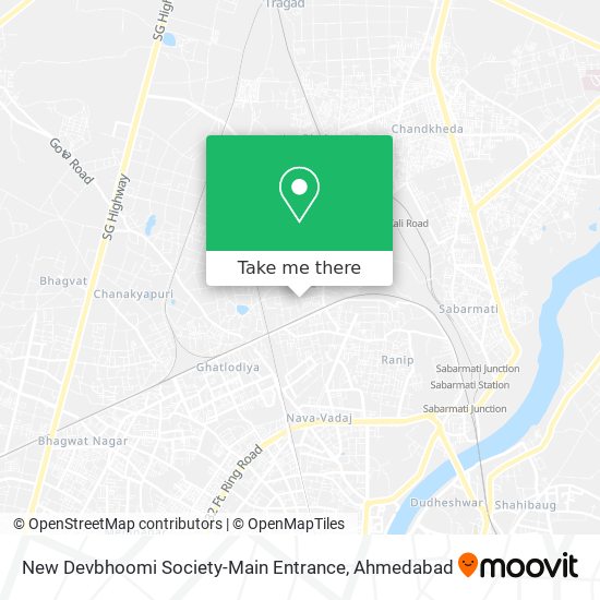 New Devbhoomi Society-Main Entrance map