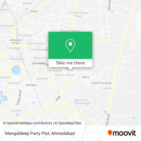 Mangaldeep Party Plot map