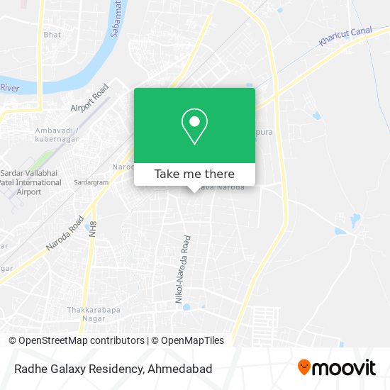 Radhe Galaxy Residency map