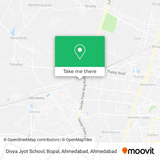 Divya Jyot School, Bopal, Ahmedabad map